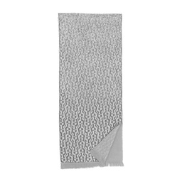 [2420990819] LOGO Wool Scarf M, slate grey