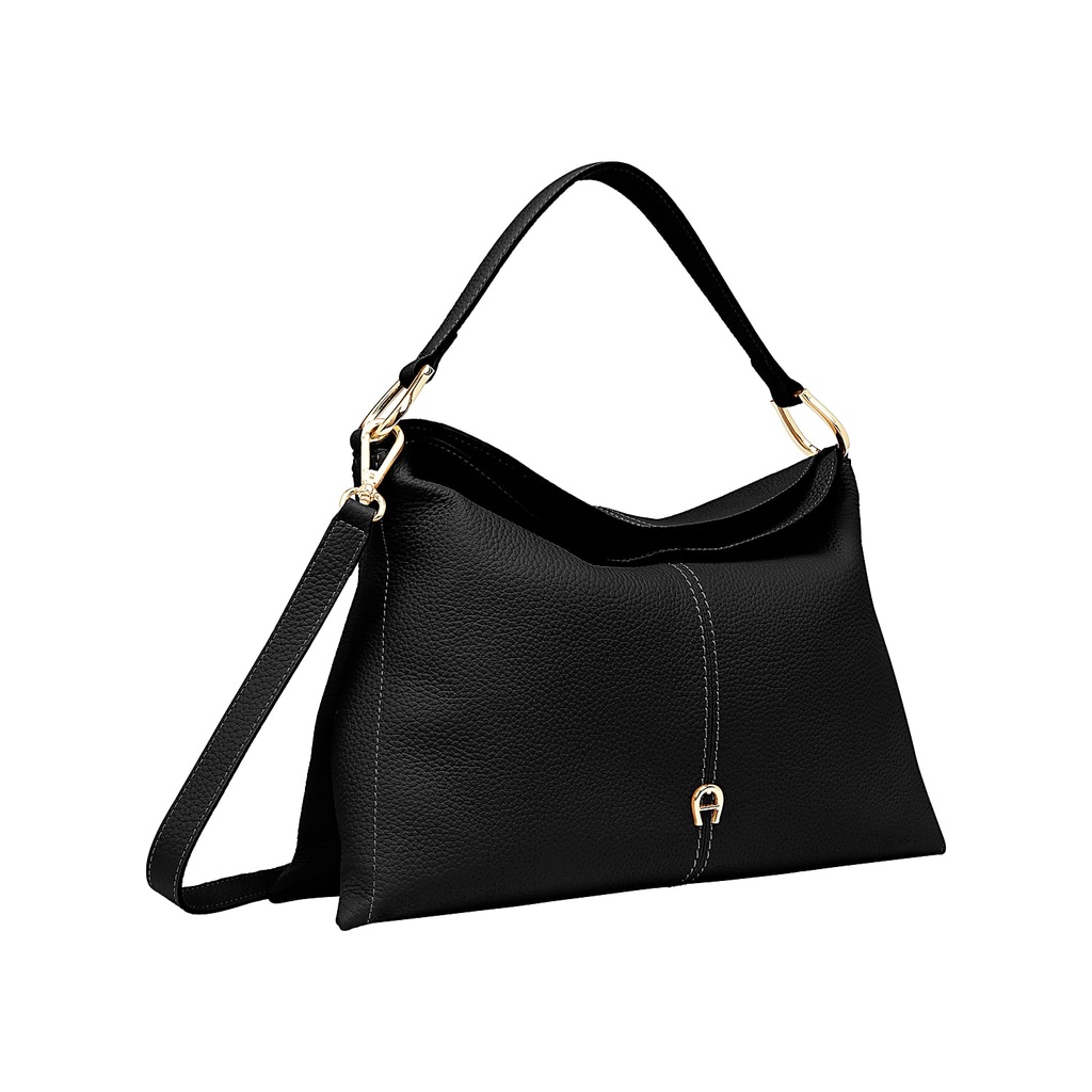 SAVANNAH Hobo Bag M, black