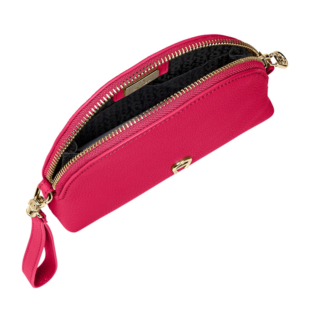 FASHION  Pouch - Half Moon Shape, orchid pink