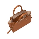 VIKA Handbag, cognac brown