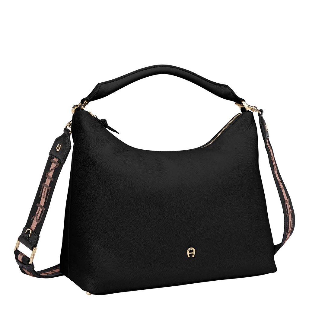 ZITA Hobo Bag, black coloured