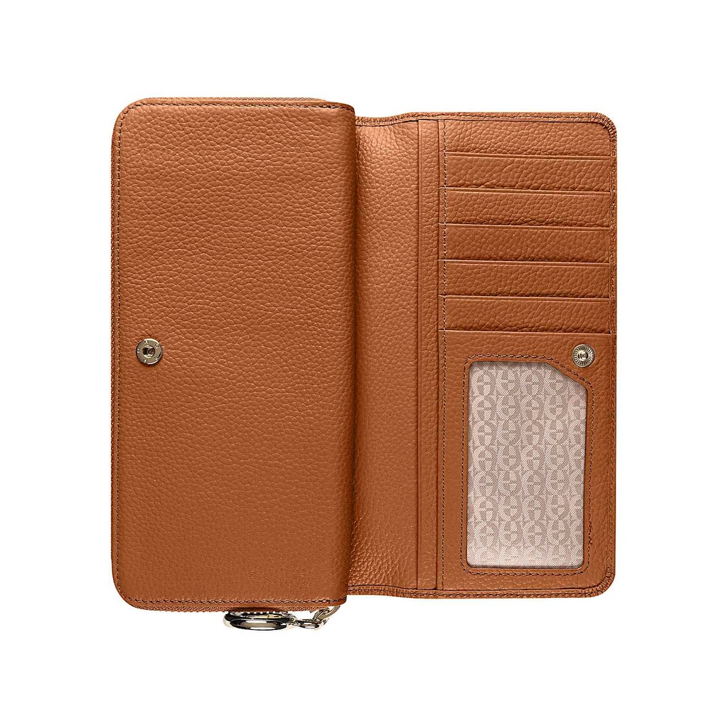 ZITA Long Wallet, cognac brown