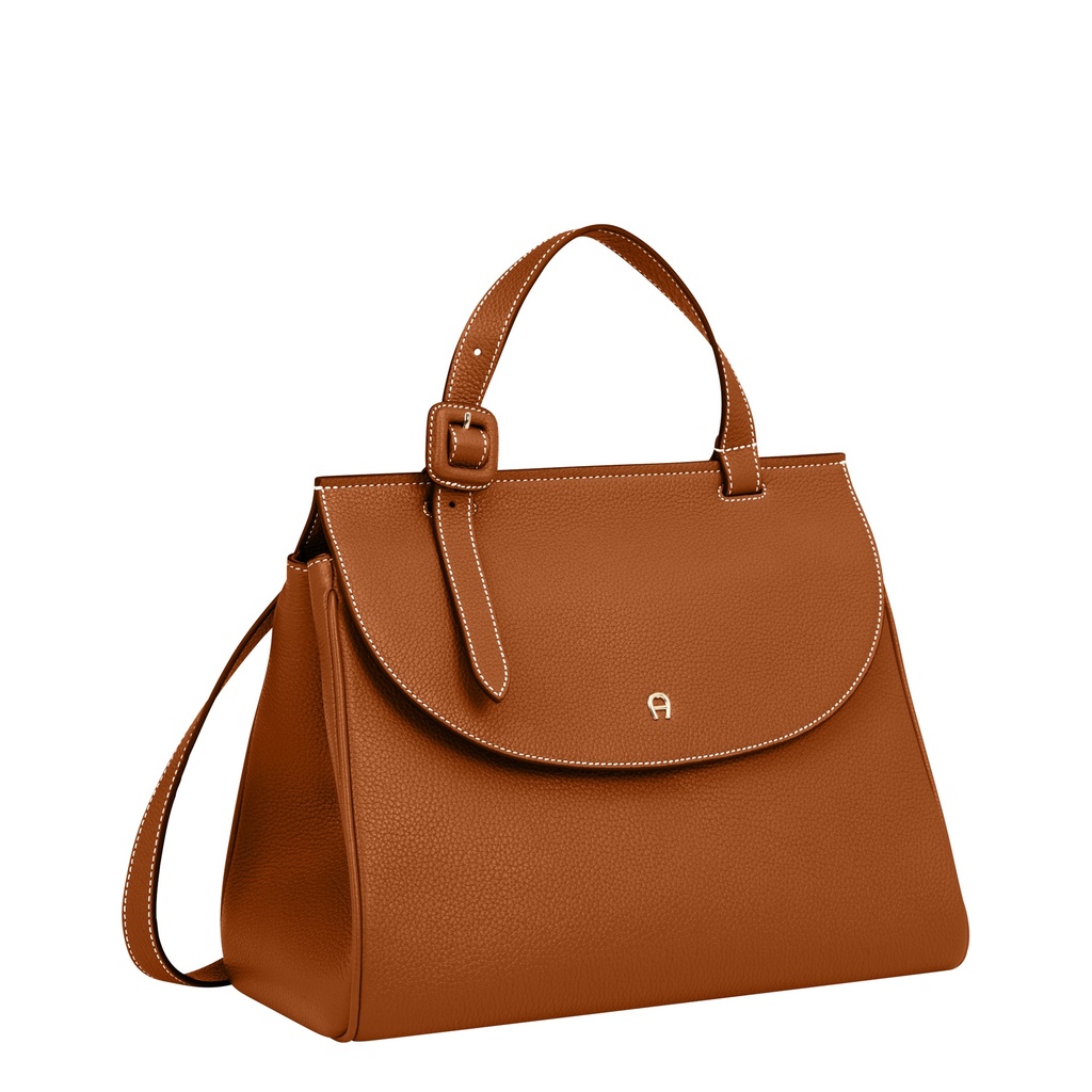 MIRANDA Handbag M, cognac brown