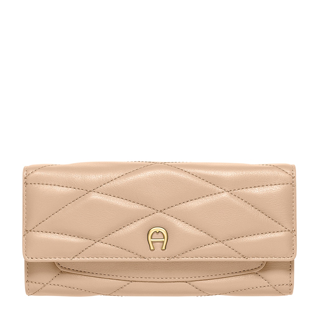 MAGGIE  Long Wallet, almond beige