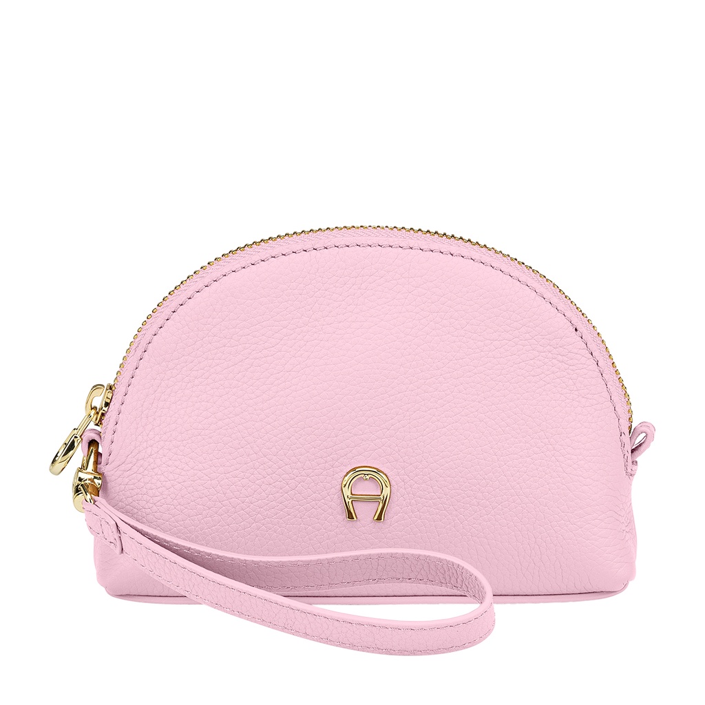 FASHION  Pouch - Half Moon Shape, soft pink