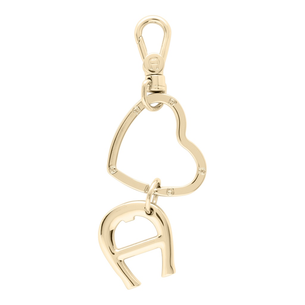 FASHION Keyrings metal - Heart, gold coloured