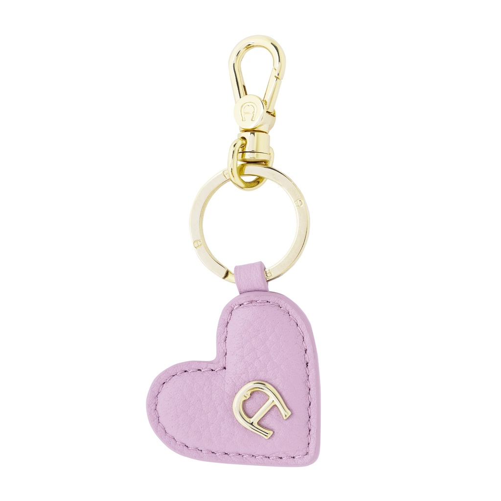 FASHION Keyrings leather Heart A-Logo, dew rose