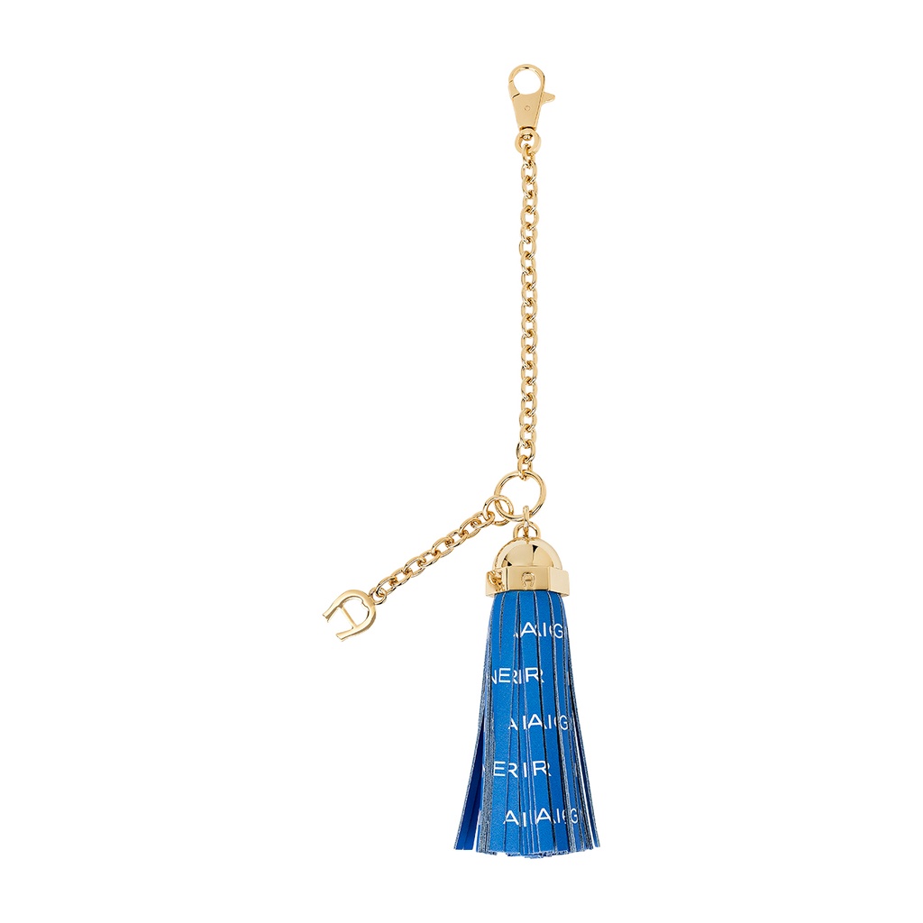 FASHION  Pendant - Leather Tassel, cyan blue