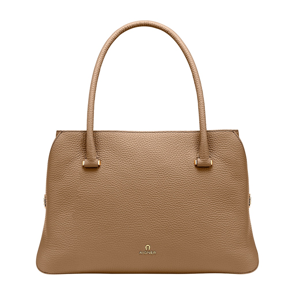 MILANO  Handbag L, cardboard beige