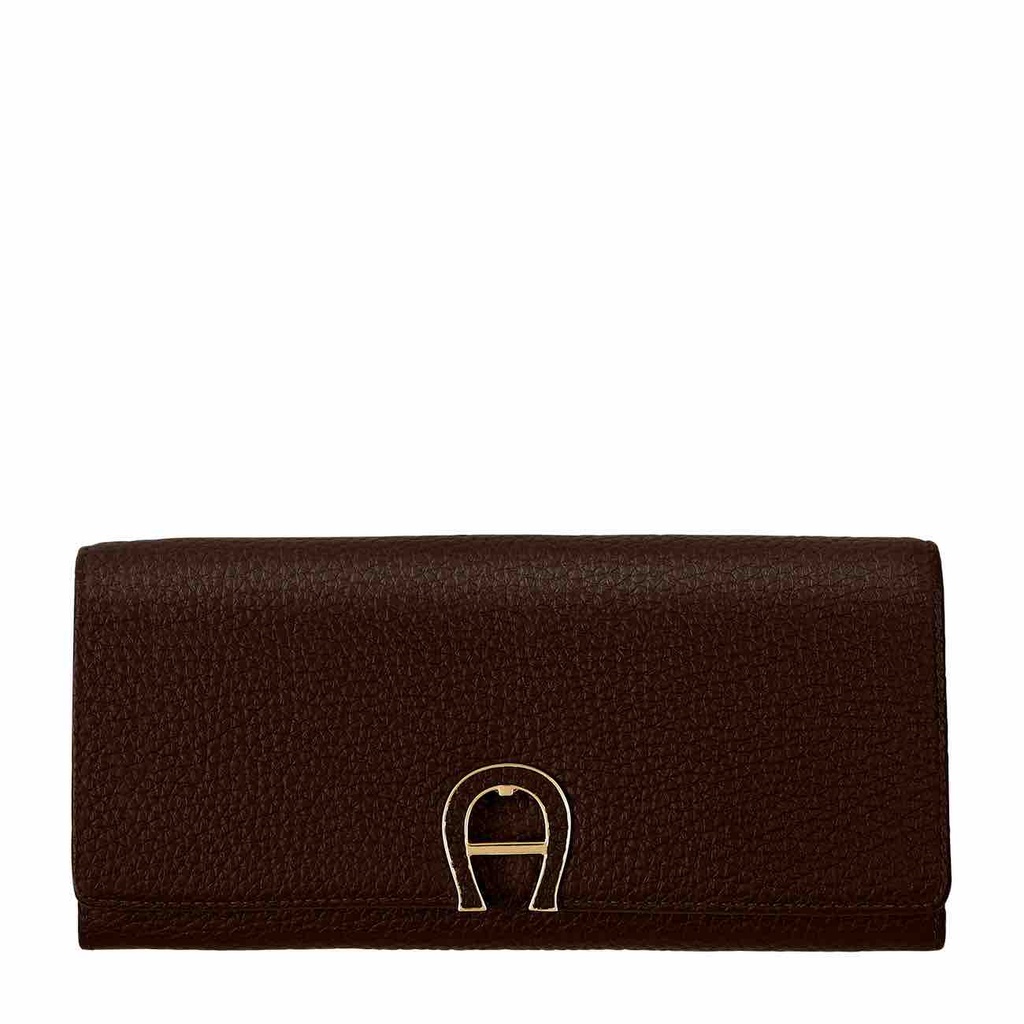 MILANO  Long Wallet, charcoal brown