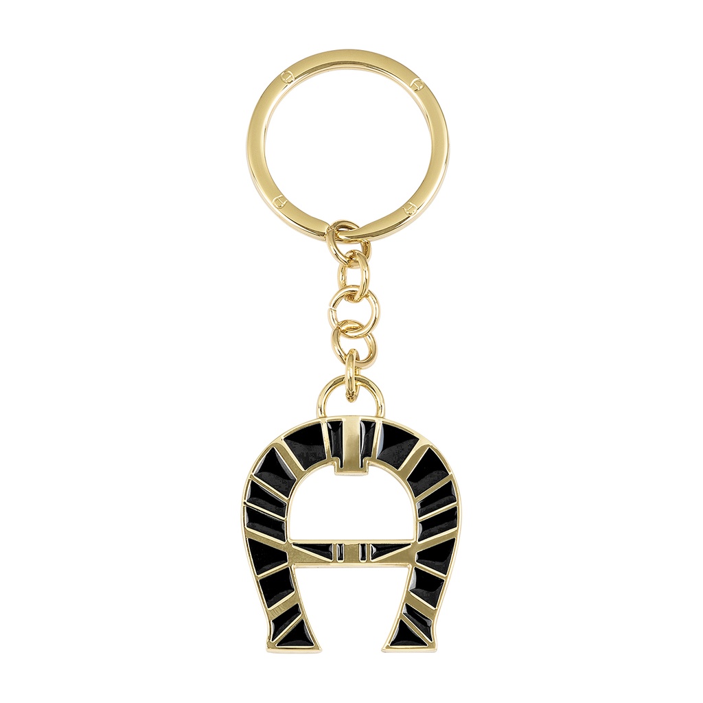 FASHION Metal Keyring - A Logo, black