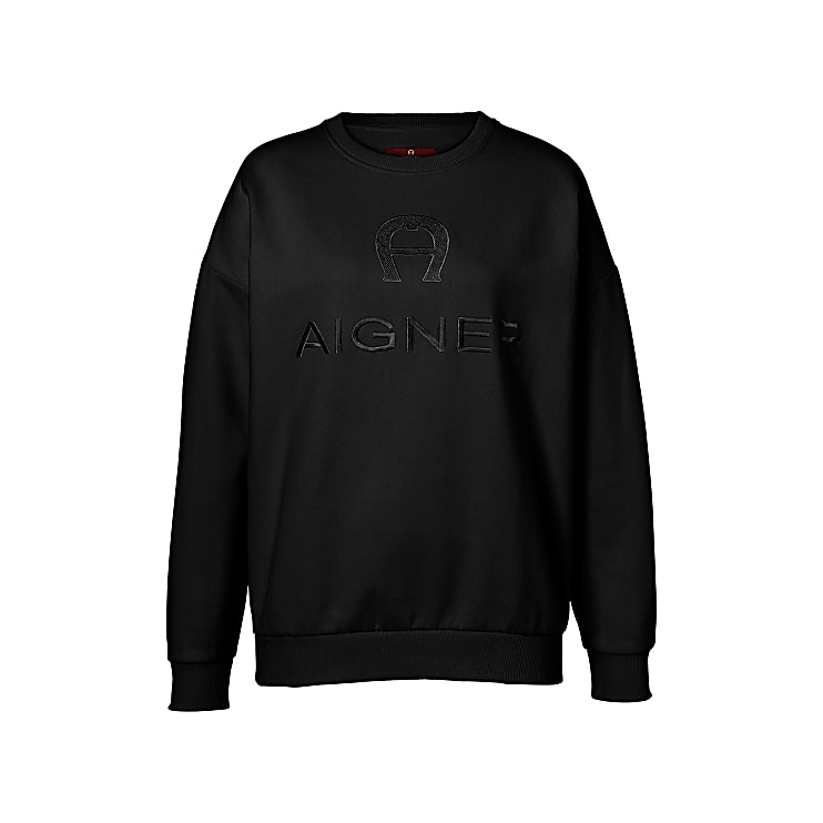 SEASONAL Sweater black AIGNER JAPAN WEBSITE