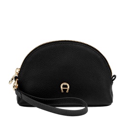 [1640160002] FASHION  Pouch - Half Moon Shape, black