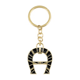 [1800470002] FASHION Metal Keyring - A Logo, black