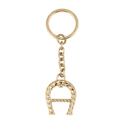 [1800480020] MAIA Metal Keyring - A Logo, gold