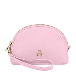 [1640160431] FASHION  Pouch - Half Moon Shape, soft pink