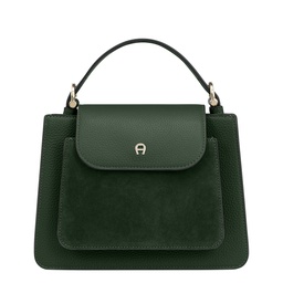 [1330090631] DELIA Handbag S suede, hunter green