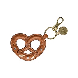 [1810060035] FASHION Keyrings leather - Pretzel, cognac brown